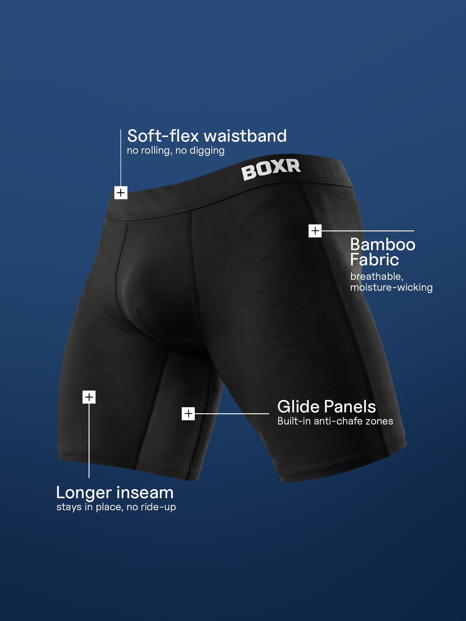 Bambus Boxershorts Active 3-pak 