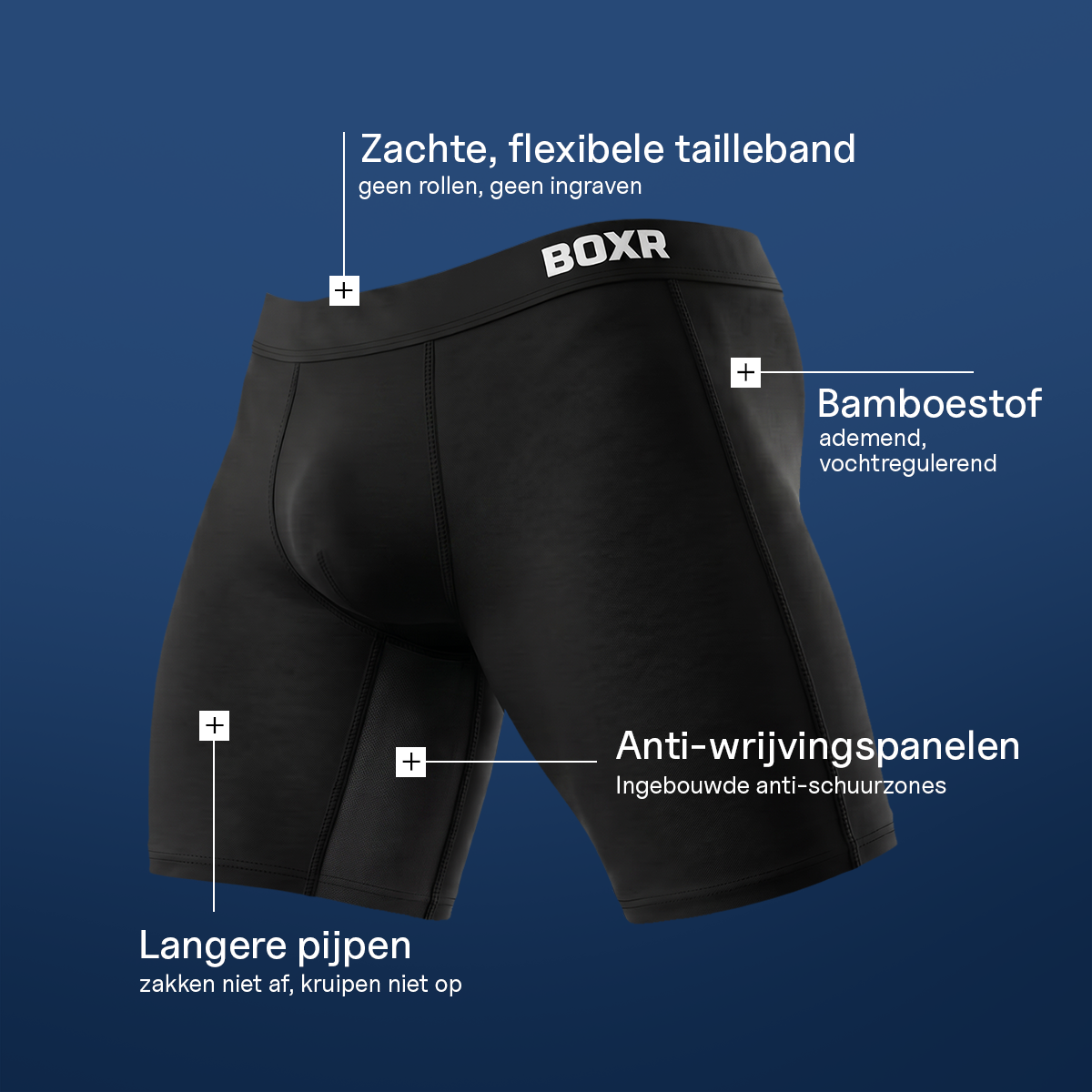 Bambus boxershorts Active 3-pak 
