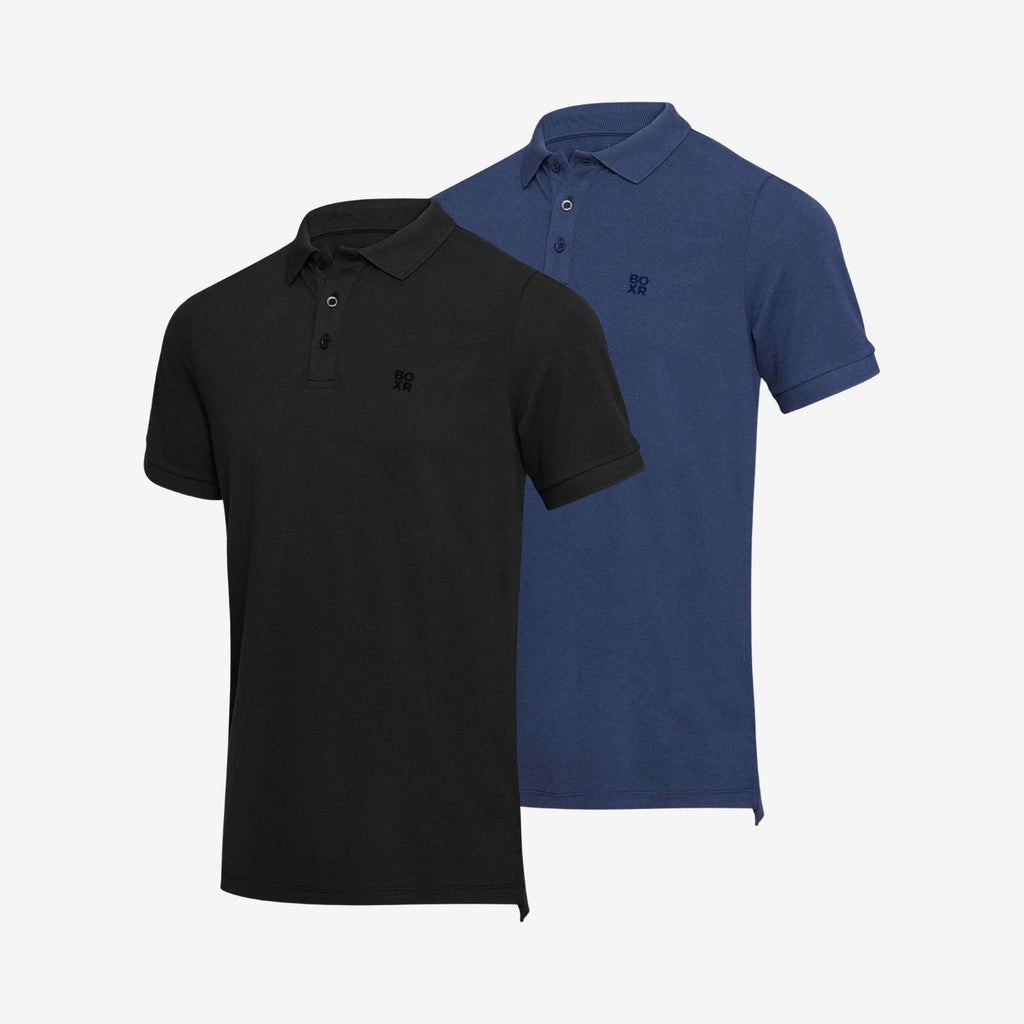 Bambus polo shirts 2-pak  
