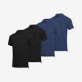 Bambus polo shirts 4-pak 